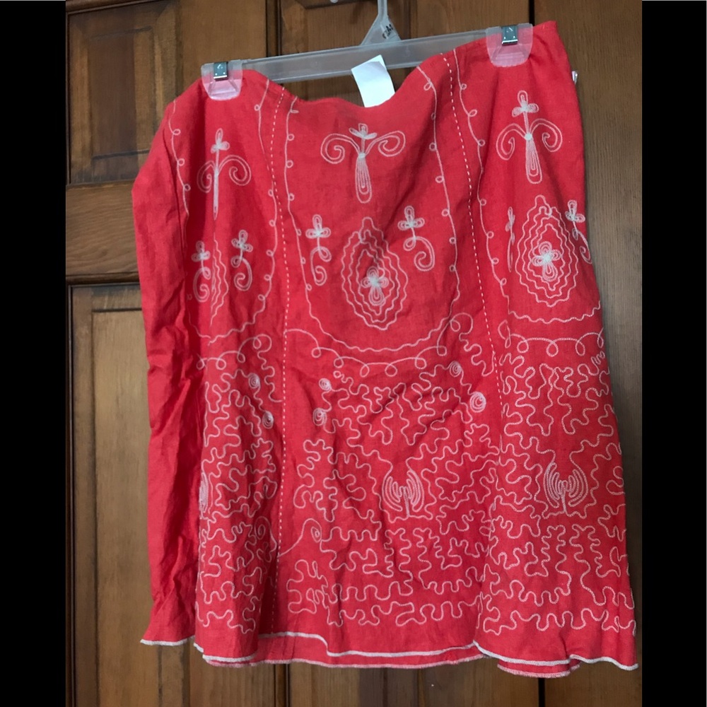 New Boho Orange Skirt